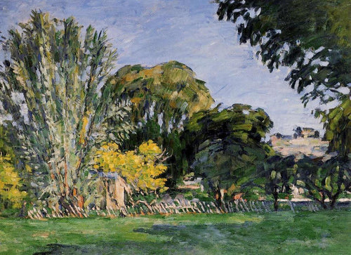 As árvores de Jas De Bouffan (Paul Cézanne) - Reprodução com Qualidade Museu