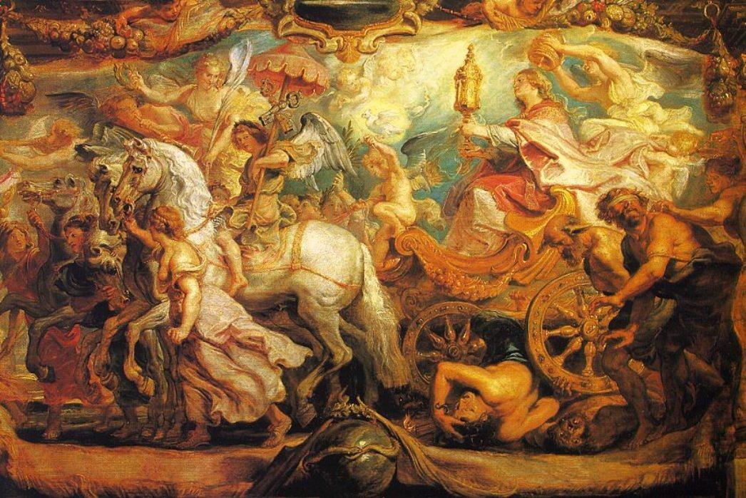 O triunfo da igreja (Peter Paul Rubens) - Reprodução com Qualidade Museu