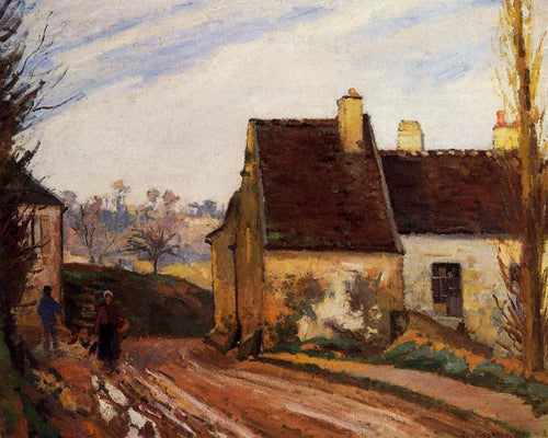The Tumbledown Cottage Perto de Osny (Camille Pissarro) - Reprodução com Qualidade Museu