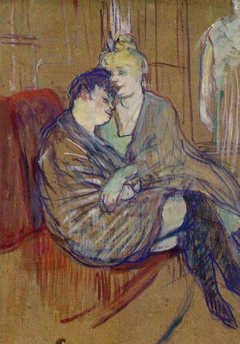 As duas namoradas (Henri de Toulouse-Lautrec) - Reprodução com Qualidade Museu