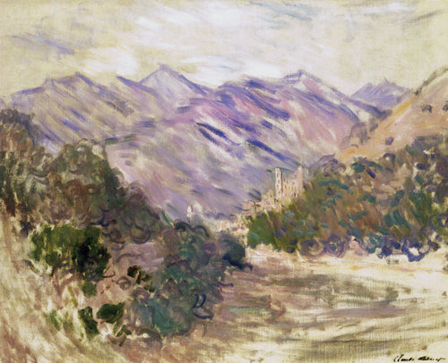 O Vale do Nervia com Dolceacqua (Claude Monet) - Reprodução com Qualidade Museu