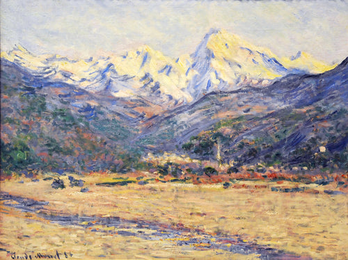 O vale do Nervia (Claude Monet) - Reprodução com Qualidade Museu