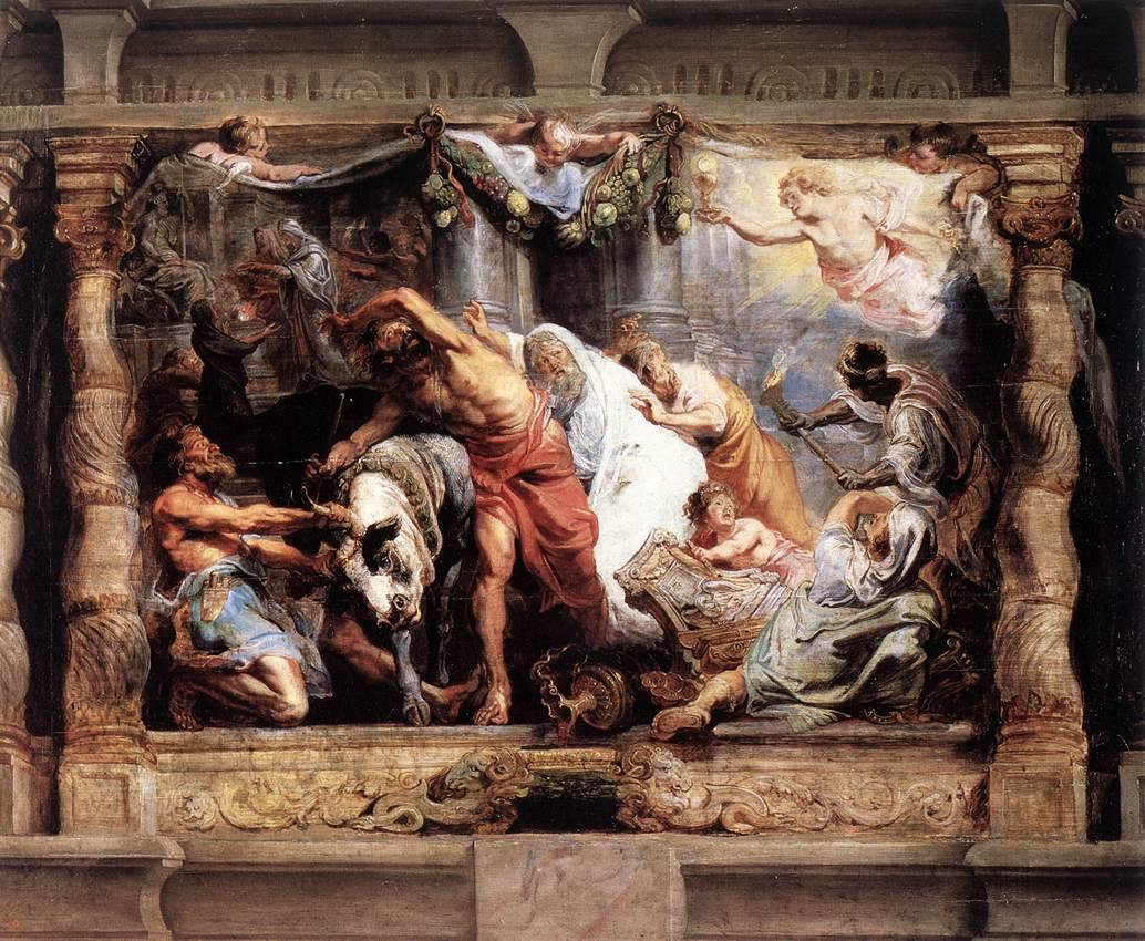 A vitória da verdade eucarística sobre a heresia (Peter Paul Rubens) - Reprodução com Qualidade Museu