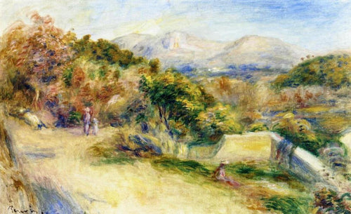 The View From Collettes, Cagnes (Pierre-Auguste Renoir) - Reprodução com Qualidade Museu