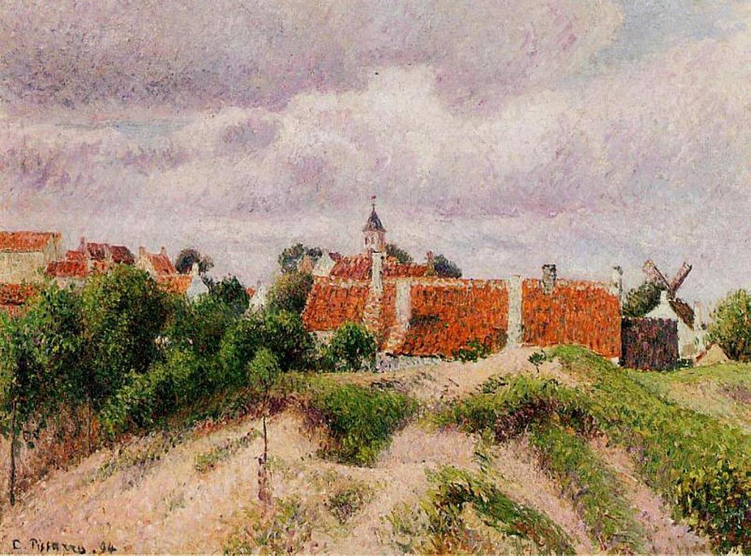 The Village Of Knocke, Bélgica (Camille Pissarro) - Reprodução com Qualidade Museu