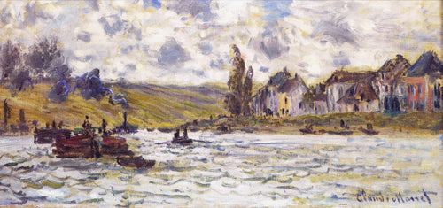 The Village Of Lavacourt (Claude Monet) - Reprodução com Qualidade Museu