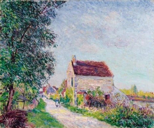 The Village Of Sablons (Alfred Sisley) - Reprodução com Qualidade Museu