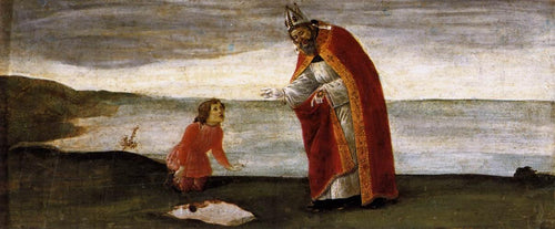 Visão de Santo Agostinho (Sandro Botticelli) - Reprodução com Qualidade Museu