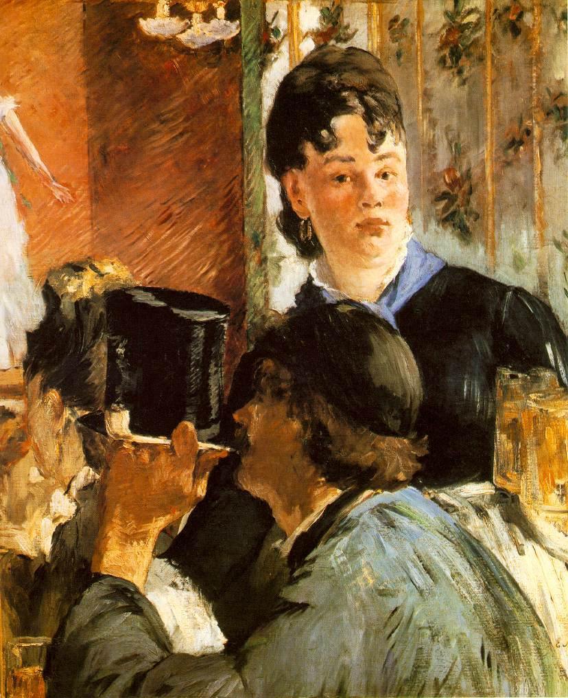 The Waitress Bocks (Edouard Manet) - Reprodução com Qualidade Museu