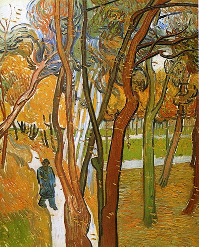 The Walk Falling Leaves (Vincent Van Gogh) - Reprodução com Qualidade Museu