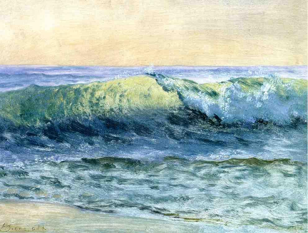A onda (Albert Bierstadt) - Reprodução com Qualidade Museu