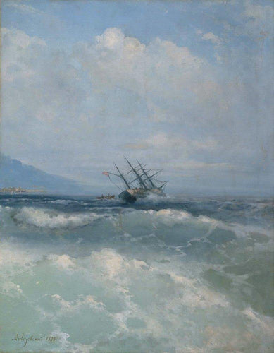 As ondas (Ivan Aivazovsky) - Reprodução com Qualidade Museu