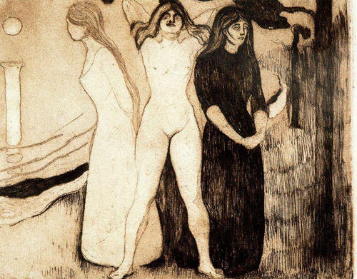As mulheres (Edvard Munch) - Reprodução com Qualidade Museu