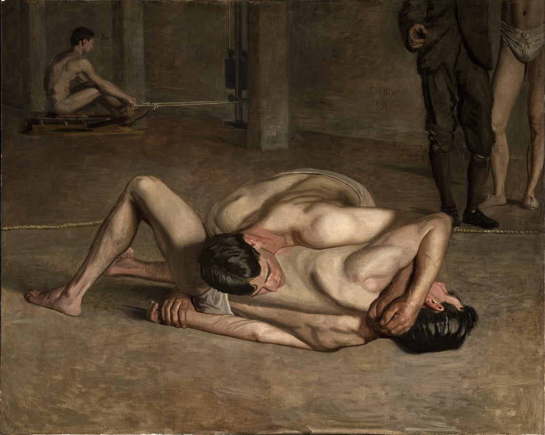 Lutadores (Thomas Eakins) - Reprodução com Qualidade Museu