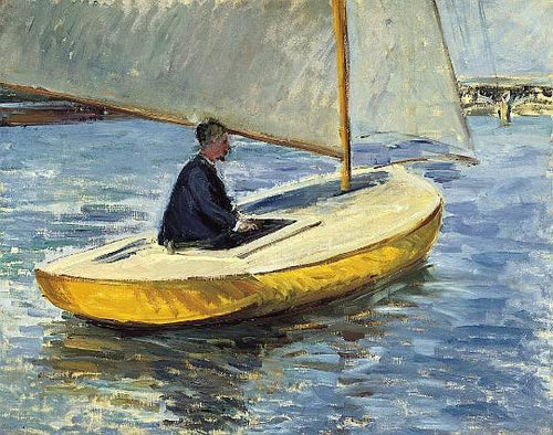 O barco amarelo (Gustave Caillebotte) - Reprodução com Qualidade Museu