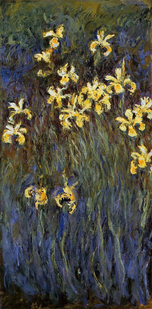 The Yellow Irises (Claude Monet) - Reprodução com Qualidade Museu