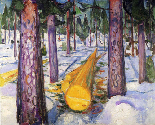 The Yellow Log (Edvard Munch) - Reprodução com Qualidade Museu