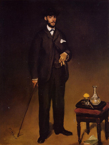 Retrato de Theodore Duret (Edouard Manet) - Reprodução com Qualidade Museu