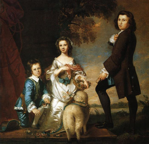 Thomas e Martha Neate, com o tutor