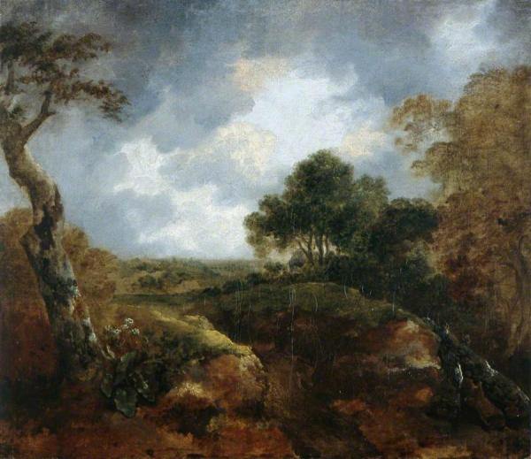 Paisagem aberta - à beira de um bosque - Thomas Gainsborough