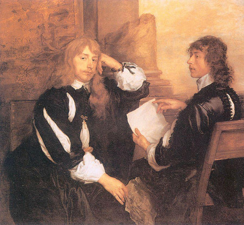 Thomas Killigrew e William, Lord Crofts (Anthony van Dyck) - Reprodução com Qualidade Museu