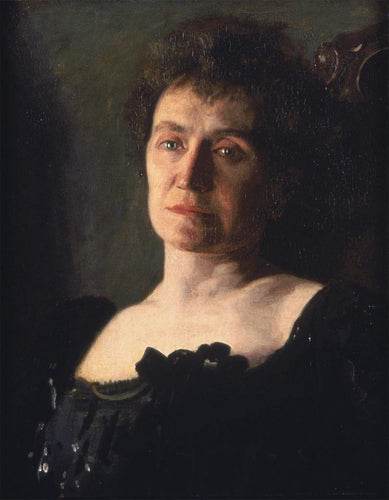 Retrato de Edith Mahon (Thomas Eakins) - Reprodução com Qualidade Museu