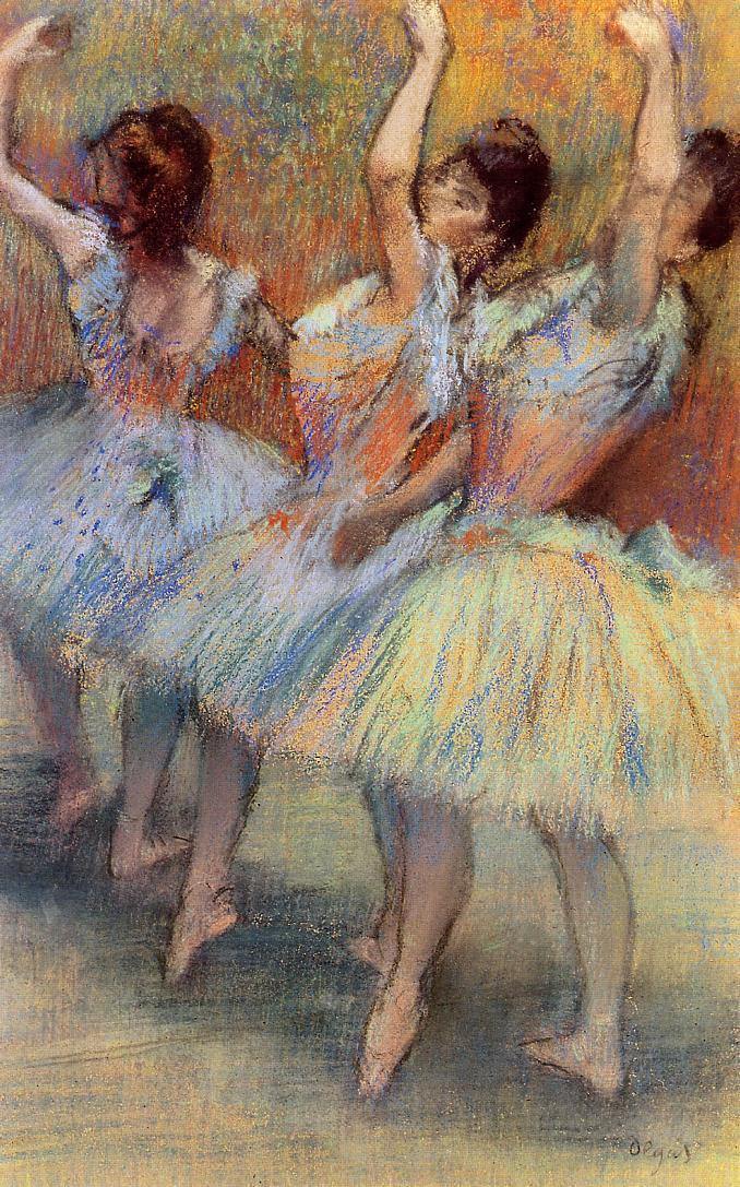 Três dançarinos (Edgar Degas) - Reprodução com Qualidade Museu