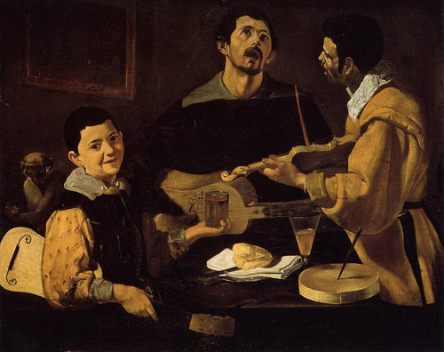Três músicos (Diego velázquez) - Reprodução com Qualidade Museu