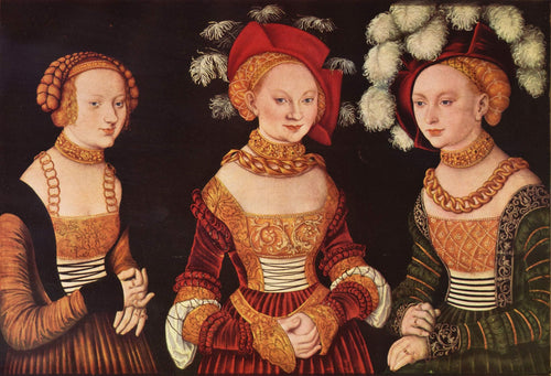 Três Princesas da Saxônia - Sibylla, Emilia e Sidonia Filhas do Duque Heinrich de Frommen
