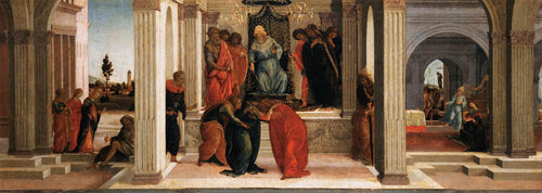 Três cenas da história de Esther (Sandro Botticelli) - Reprodução com Qualidade Museu