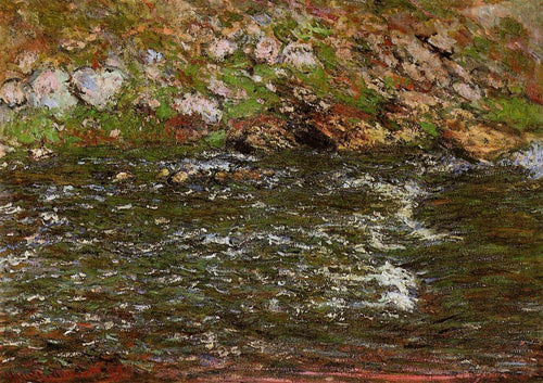 Torrent Of The Petite Creuse At Fresselines (Claude Monet) - Reprodução com Qualidade Museu