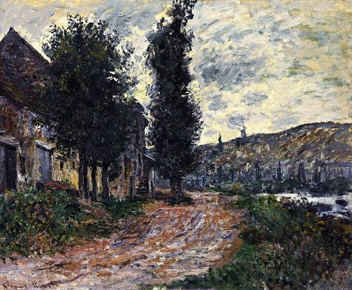 Caminho de reboque em Lavacourt (Claude Monet) - Reprodução com Qualidade Museu