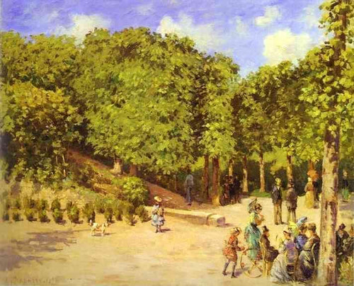 Jardim da cidade em Pontoise (Camille Pissarro) - Reprodução com Qualidade Museu