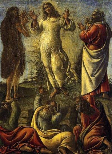 Transfiguração, São Jerônimo, Santo Agostinho - Painel Central (Sandro Botticelli) - Reprodução com Qualidade Museu