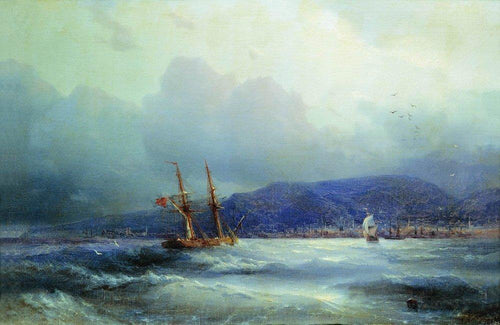 Trebizonda do Mar (Ivan Aivazovsky) - Reprodução com Qualidade Museu