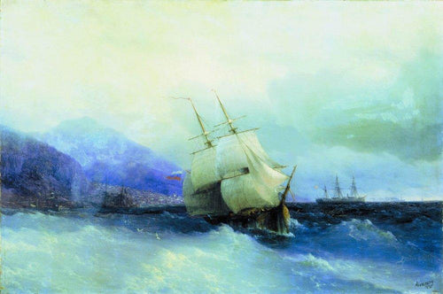 Trebizonda do Mar (Ivan Aivazovsky) - Reprodução com Qualidade Museu