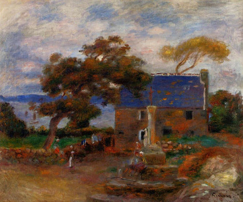 Treboul, Perto de Douardenez, Bretanha (Pierre-Auguste Renoir) - Reprodução com Qualidade Museu