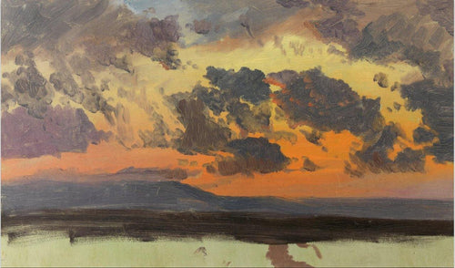 Sky At Sunset, Jamaica, Índias Ocidentais (Frederic Edwin Church) - Reprodução com Qualidade Museu