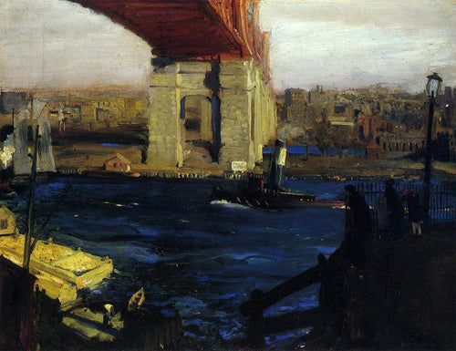 The Bridge, Ilha Blackwells (George Bellows) - Reprodução com Qualidade Museu