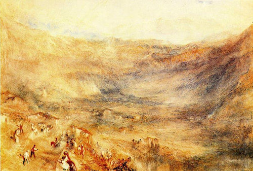 The Brunig Pass, de Meringen (Joseph Mallord William Turner) - Reprodução com Qualidade Museu