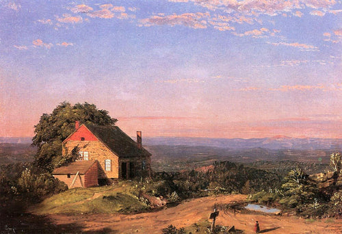Crepúsculo nos Adirondacks (Frederic Edwin Church) - Reprodução com Qualidade Museu