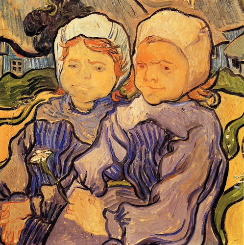 Duas crianças (Vincent Van Gogh) - Reprodução com Qualidade Museu
