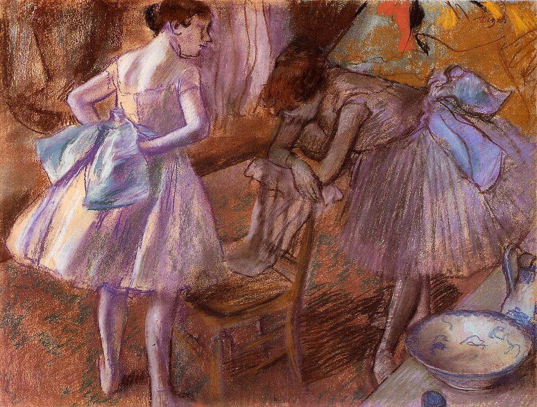 Duas dançarinas em seu camarim (Edgar Degas) - Reprodução com Qualidade Museu