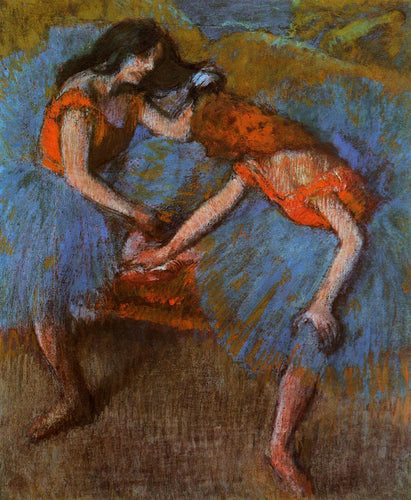 Duas dançarinas com corpetes amarelos (Edgar Degas) - Reprodução com Qualidade Museu