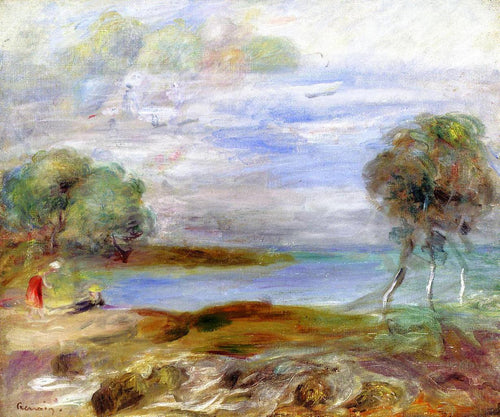 Duas figuras na água (Pierre-Auguste Renoir) - Reprodução com Qualidade Museu