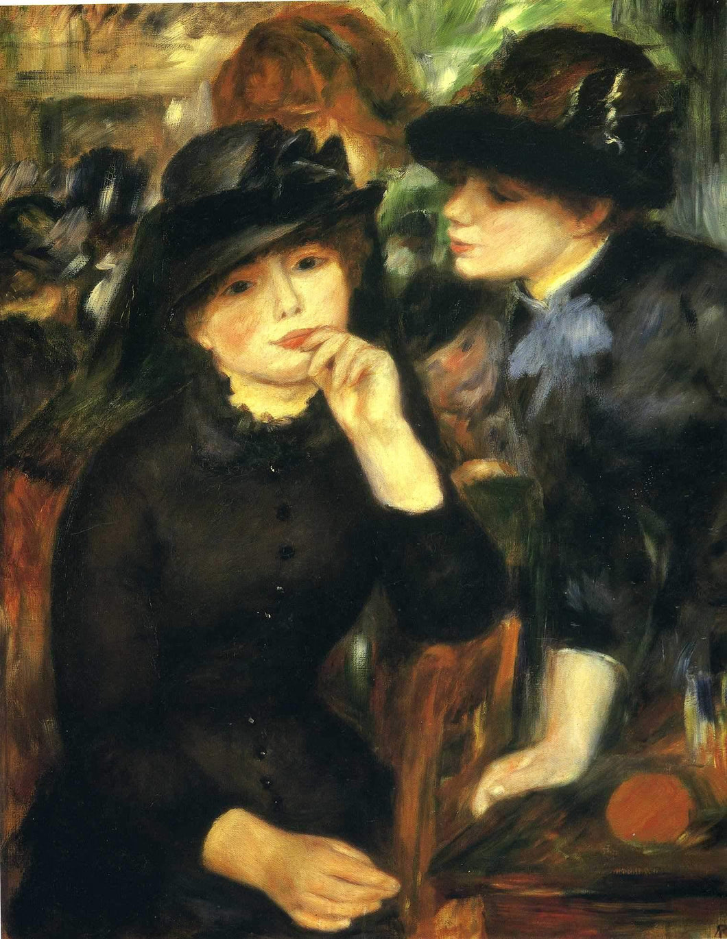 Meninas de preto (Pierre-Auguste Renoir) - Reprodução com Qualidade Museu