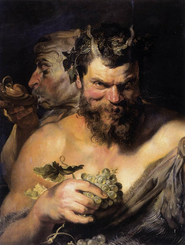 Dois sátiros (Peter Paul Rubens) - Reprodução com Qualidade Museu