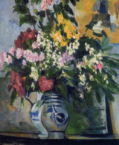 Dois vasos de flores (Paul Cézanne) - Reprodução com Qualidade Museu