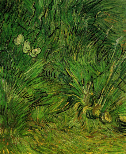 Duas borboletas brancas (Vincent Van Gogh) - Reprodução com Qualidade Museu