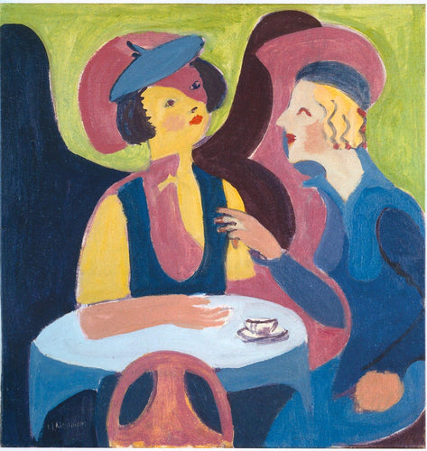 Duas mulheres em um café - Replicarte